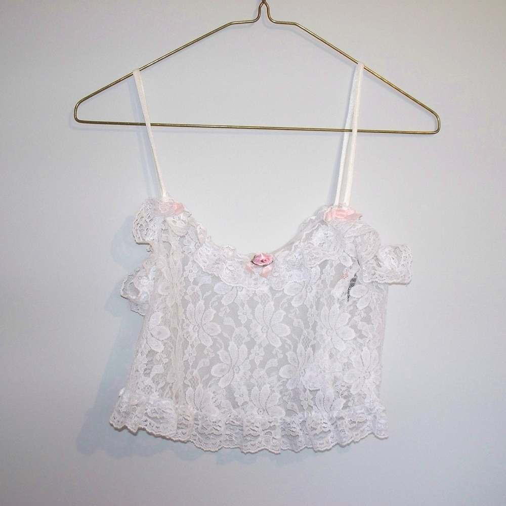 vintage lace lingerie top